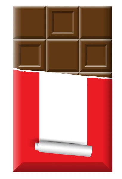 Csokoládé felirat háttere — Stock Vector