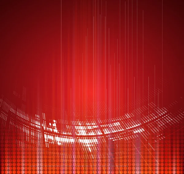 Abstrakte rote Technologie dynamisch verblassen Hintergrund — Stockvektor