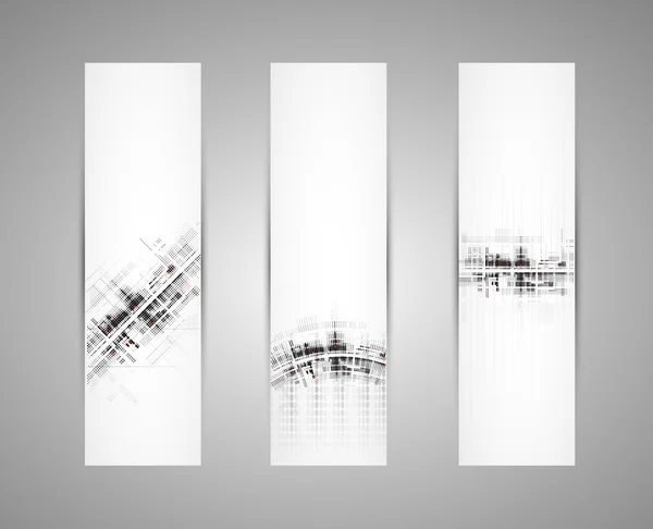 Abstract technology dynamic fade banner background — Stock Vector