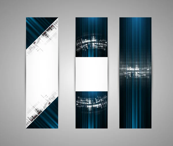 Abstract new technology dynamic fade banner background — Stock Vector