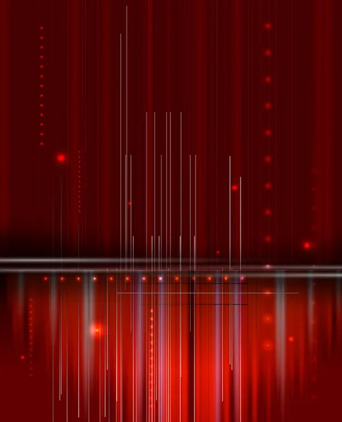 Fondo de negocio de tecnología futurista roja abstracta — Vector de stock