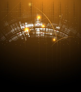 futuristik gece teknoloji business banner arka plan