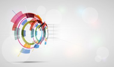 fütüristik fade teknoloji business banner arka plan