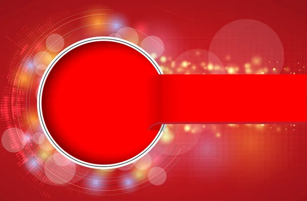 Анотація футуристичної технології червоної лінії бізнес фон — стоковий вектор