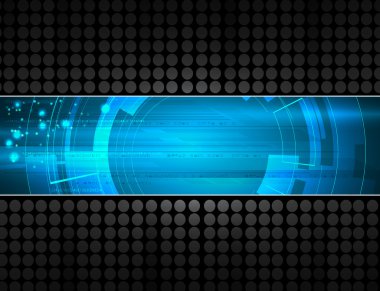 karanlık bilgisayar teknoloji business banner arka plan