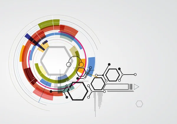 Alta tecnología informática abstracta — Vector de stock