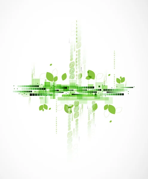 Abstrait flou écologie futuriste informatique entreprise ba — Image vectorielle