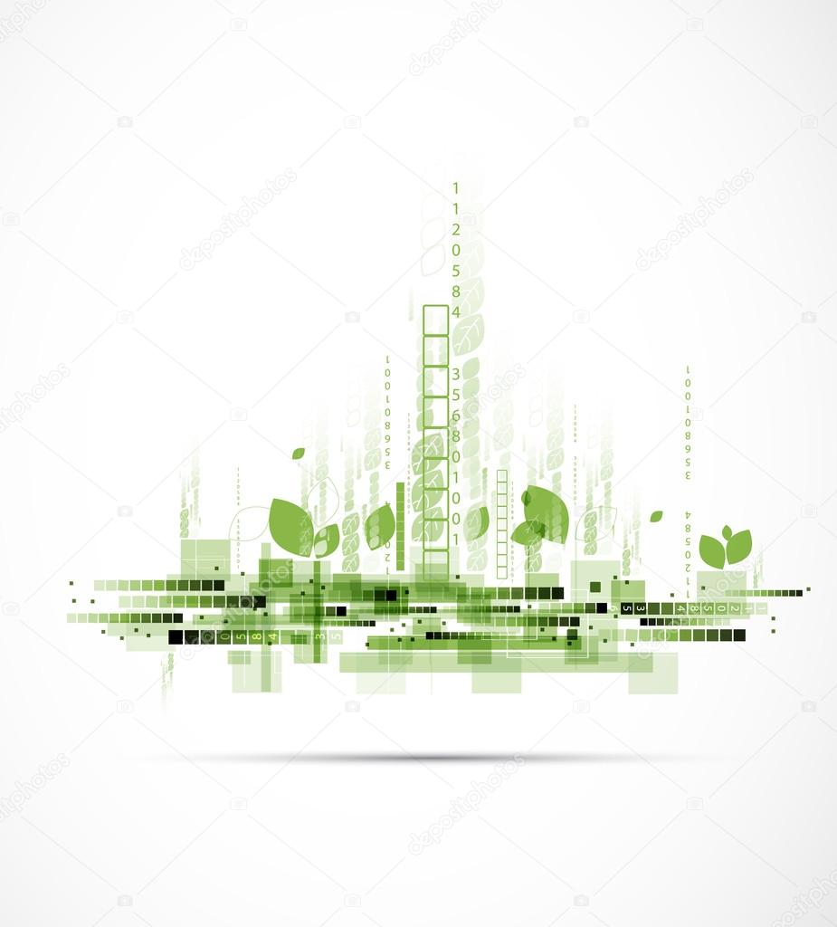 abstract eco futuristic high computer technology business backgr