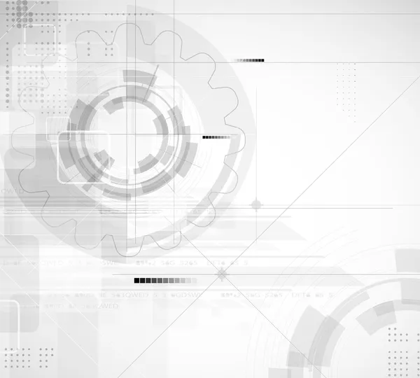 Abstrato luz circuito engrenagem de alta tecnologia business background — Vetor de Stock