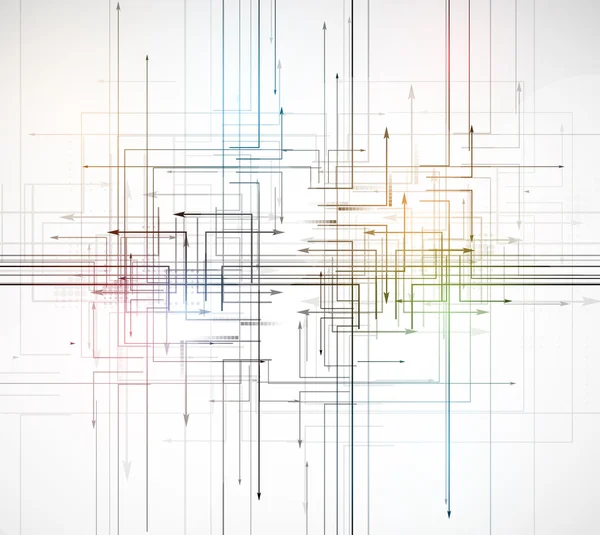 Abstrait circuit ordinateur ligne technologie entreprise fond — Image vectorielle