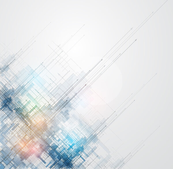 abstract space ray circuit cyber high technology business backgr