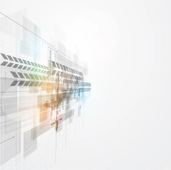 Abstracte circuit cyber hoogtechnologische zakelijke achtergrond — Stockvector