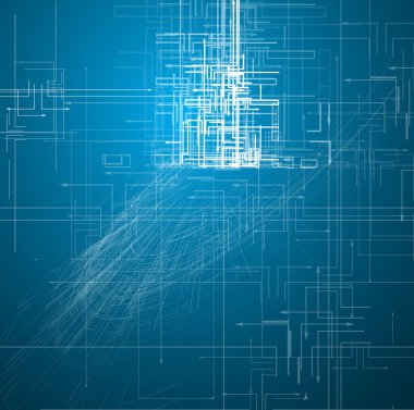 high-tech infinity computer technology concept business backgrou