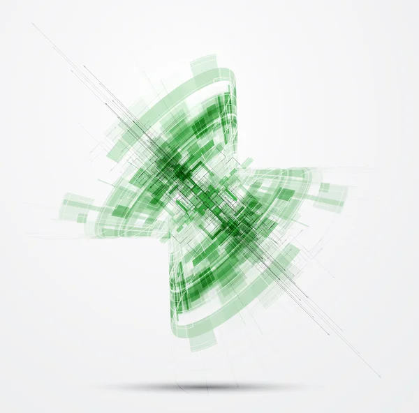 Högteknologiska eco gröna infinity dator teknik begreppet backgro — Stockfoto