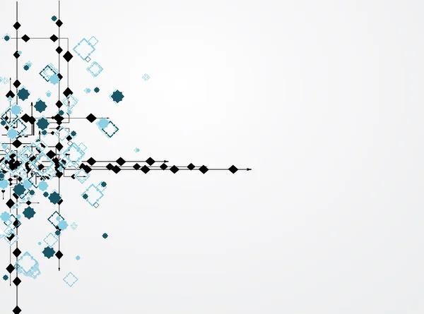 Concepto abstracto nano tecnología informática negocio fondo — Archivo Imágenes Vectoriales