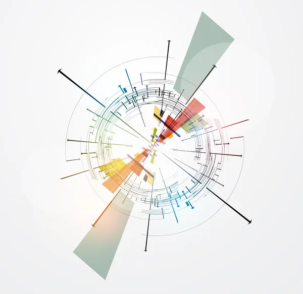 Concept abstrait nano flèche informatique technologie entreprise backgro — Image vectorielle