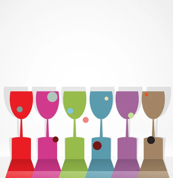 Kártya fogalom háttér alkohol ital, üveg bor — Stock Vector