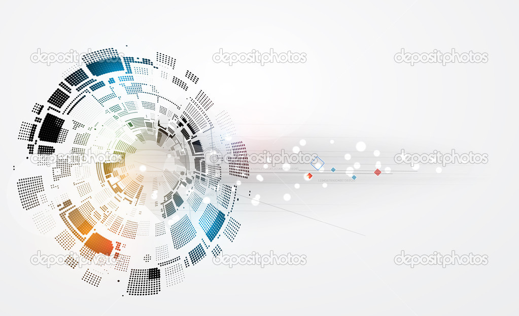Abstract futuristic fade computer technology business background