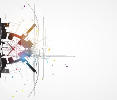 soyut fütüristik internet yüksek bilgisayar teknoloji iş b