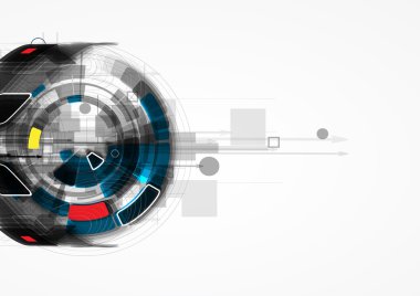 soyut fütüristik internet yüksek bilgisayar teknoloji iş b