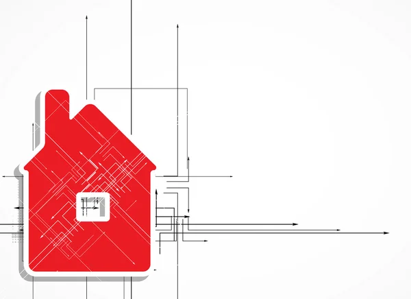 Inmobiliaria ciudad circuito espejo negocio fondo — Vector de stock