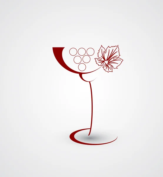 ワイン メニュー カードのデザインの背景 — ストックベクタ