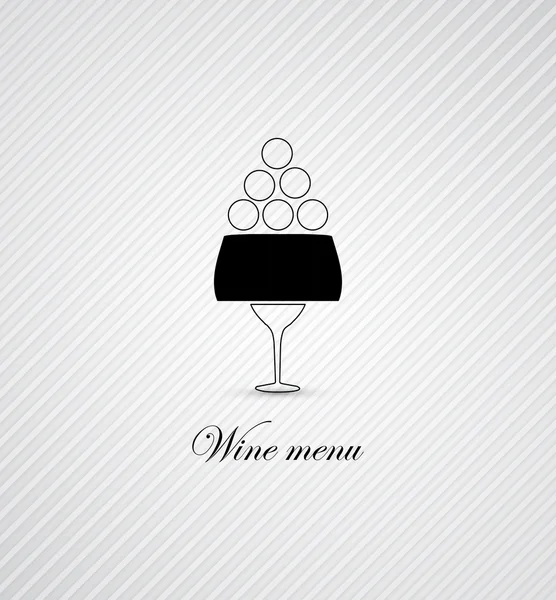 Vino menu scheda di design sfondo — Vettoriale Stock