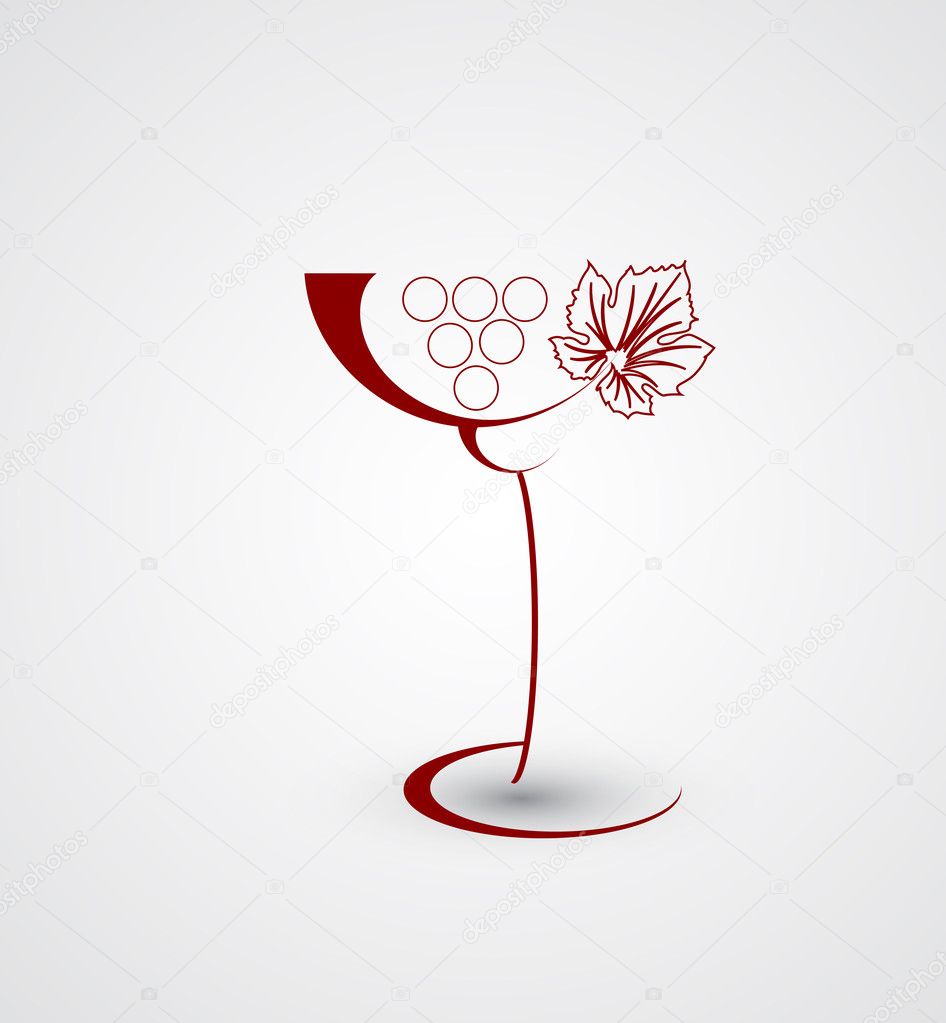 Wine menu card design background