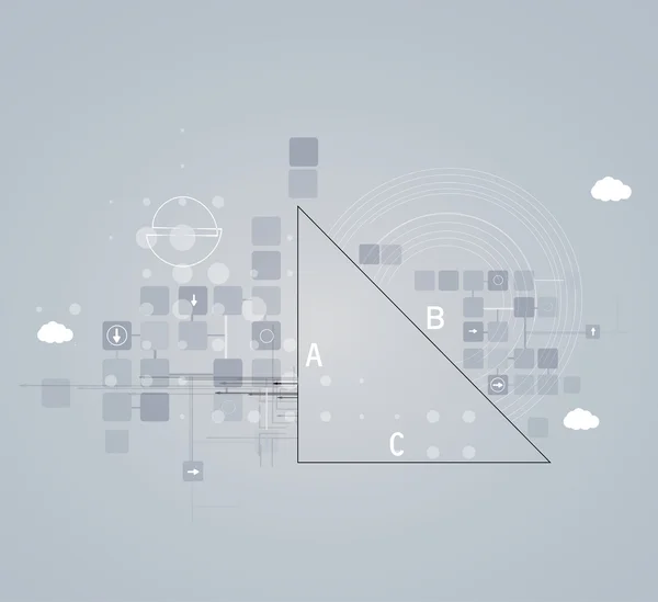 Internet ordenador nueva tecnología concepto soluciones de negocio — Archivo Imágenes Vectoriales