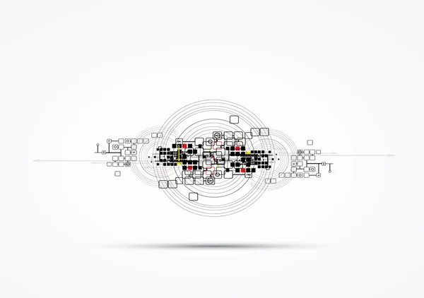 Abstrait internet technologie informatique solution d'entreprise — Image vectorielle