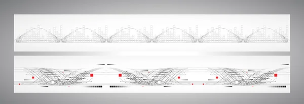 Abstraktní internet počítačové technologie obchodní řešení nápis — Stockový vektor