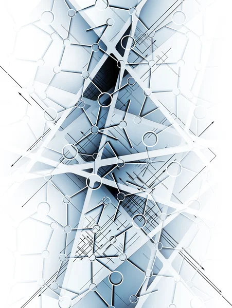 抽象的なぼかし氷技術ビジネスの背景 — ストックベクタ