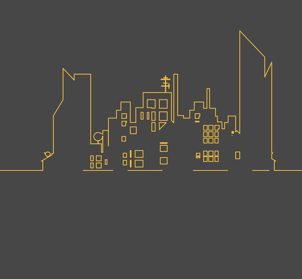 real estate city built house business background