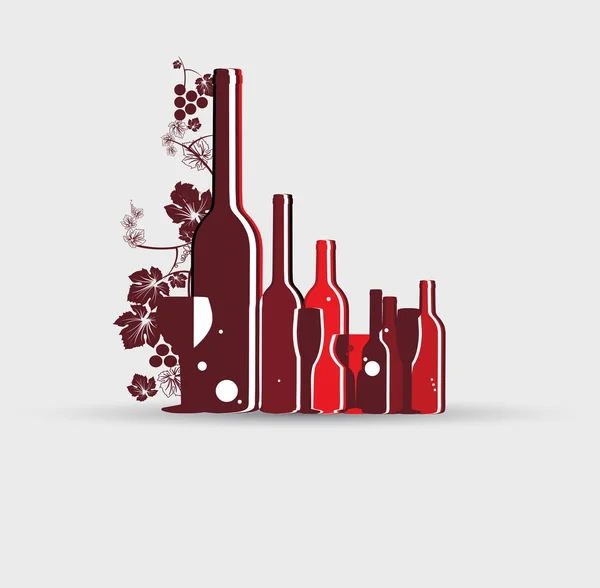 Wine menu card design background — Stock Vector