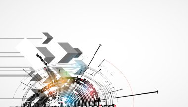 küresel Infinity bilgisayar teknoloji kavramı iş geçmişi