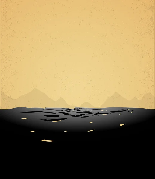 Montañas fondo retro — Vector de stock