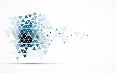 üçgen fütüristik internet yüksek bilgisayar teknoloji iş