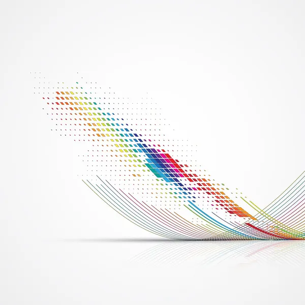 Solución abstracta del negocio de la tecnología informática del Internet — Vector de stock