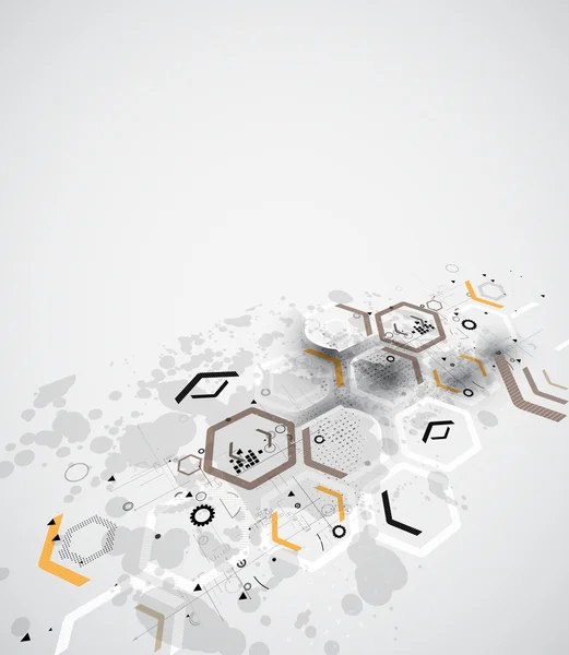 Solución abstracta del negocio de la tecnología informática del Internet — Archivo Imágenes Vectoriales