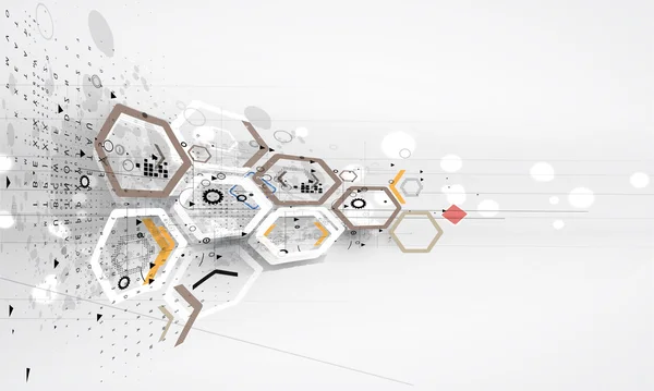 Solución abstracta del negocio de la tecnología informática del Internet — Archivo Imágenes Vectoriales