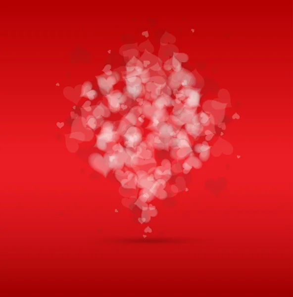 Idée d'un fond de carte Saint-Valentin — Image vectorielle