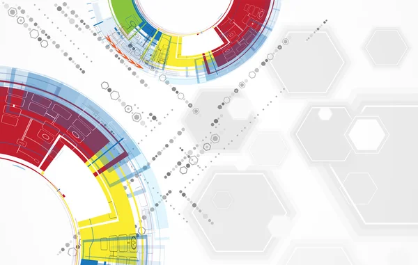 Ciencia futurista internet alta tecnología informática negocios — Vector de stock