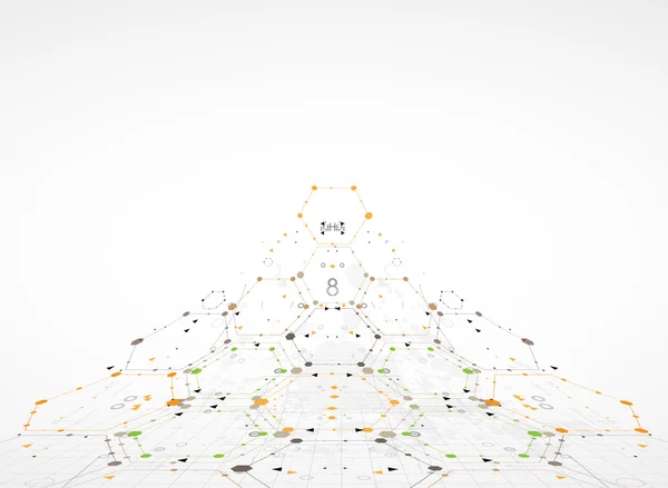 Concept voor nieuwe technologie zakelijke & ontwikkeling — Stockvector