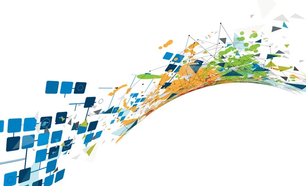 Concepto para la nueva tecnología Corporate Business & development — Vector de stock