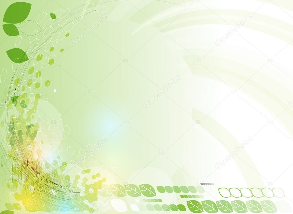 abstract green point hexagon ecology technology background