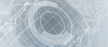 Soyut devre kartı fütüristik teknoloji işleme iş geçmişi