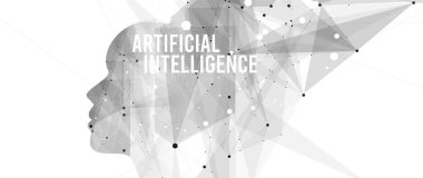 Yapay zeka kavramsal teknoloji Illustration. Fütüristik arka plan