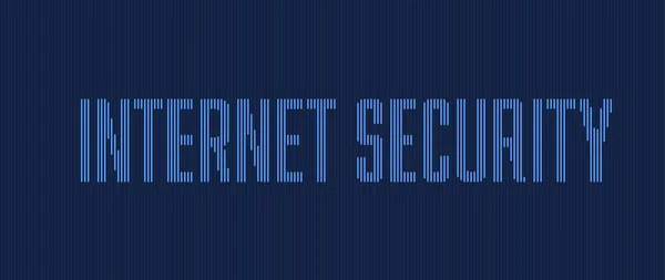 Internet Numérique Syber Concept Technologie Sécurité Pour Les Entreprises Fond — Image vectorielle