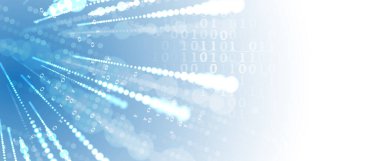 Kuantum işleme. Derin öğrenme yapay zekası. İşletme veya bilim sunumu için gelecekteki yeni teknoloji. Vektör arkaplanı