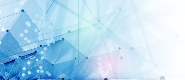 Soyut teknoloji geçmişi. Geometrik şekillerle geleceksel teknoloji arayüzü